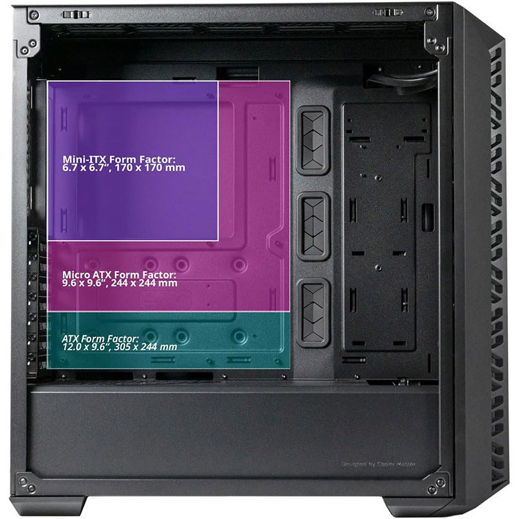 خرید کیس کامپیوتر Cooler Master MasterBox 520 Mesh - شاسی مید تاور - سیاه